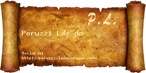 Peruzzi Léda névjegykártya